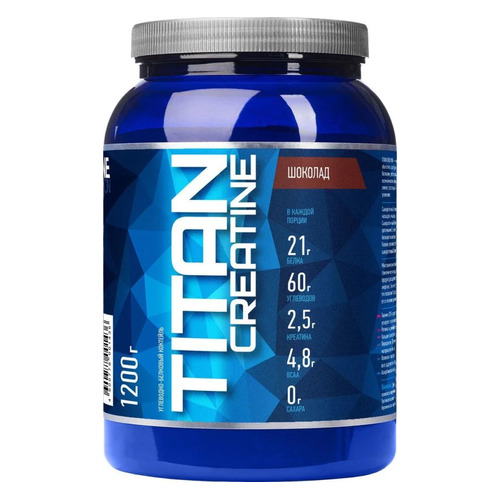 

Гейнер RLINE Titan creatine, 1, порошок, 1,2кг, шоколад, Titan creatine