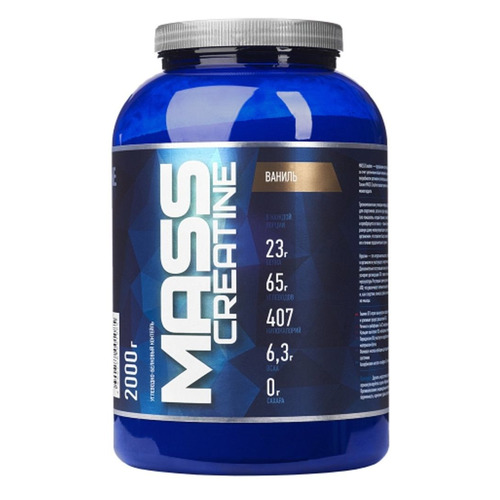 

Гейнер RLINE Mass+Creatine, 1, порошок, 2кг, ваниль, Mass+Creatine