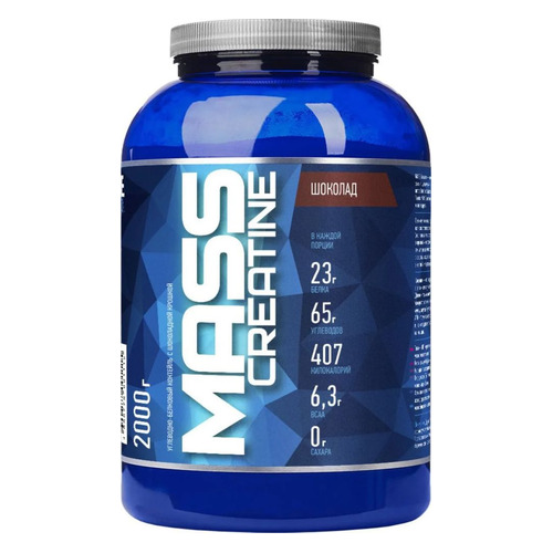 

Гейнер RLINE Mass+Creatine, 1, порошок, 2кг, шоколад, Mass+Creatine