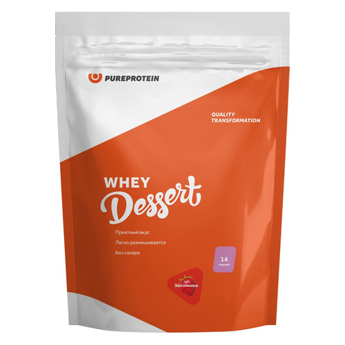 

Протеин PURE PROTEIN Whey Dessert, порошок, 420гр, Земляника, Whey Dessert