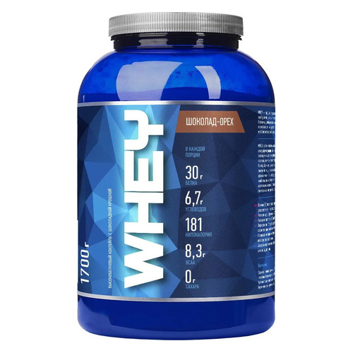 

Протеин RLINE Whey, порошок, 1,7кг, шоколад орех, Whey