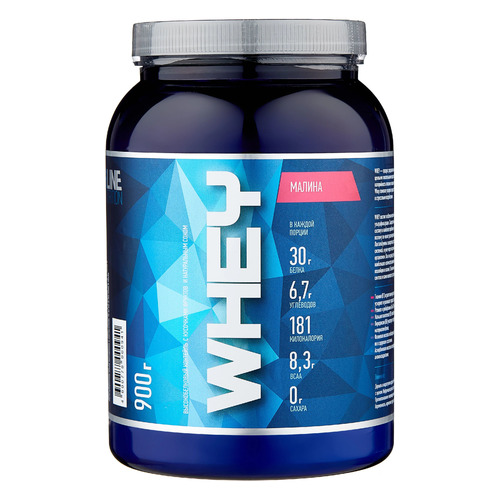 

Протеин RLINE Whey, порошок, 900гр, малина, Whey