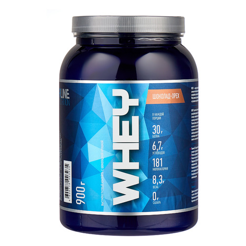 

Протеин RLINE Whey, порошок, 900гр, шоколад орех, Whey