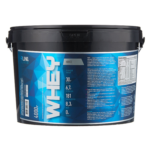 

Протеин RLINE Whey, порошок, 4кг, кокос, Whey