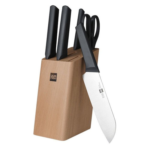 

Набор кухонных ножей Xiaomi HuoHou Kitchen knife Set Lite [hu0057], Черный, HuoHou Kitchen knife Set Lite