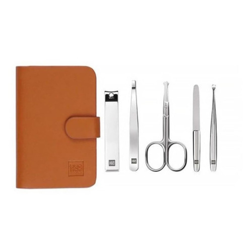 фото Маникюрно-педикюрный набор xiaomi huohou stainless steel nail clippers set, серебристый [hu0061]