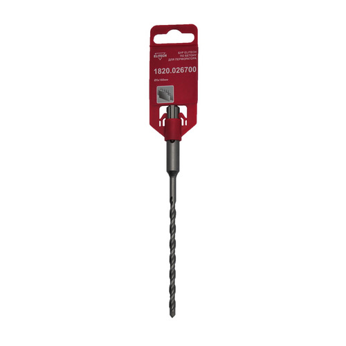 

Бур Elitech 1820.026700, по бетону, 5мм, SDS-PLUS, 1шт, 1820.026700