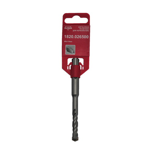 

Бур Elitech 1820.026500, по бетону, 8мм, SDS-PLUS, 1шт, 1820.026500