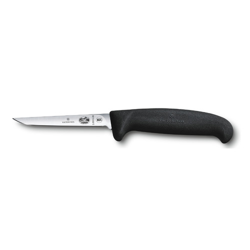 

Нож кухонный Victorinox Fibrox, разделочный, для птицы, 90мм, заточка прямая, стальной, черный [5.5903.09], Fibrox