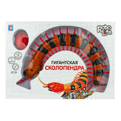 

Интерактивная игрушка 1Toy Гигантская сколопендра [т16446], Красный, Гигантская сколопендра