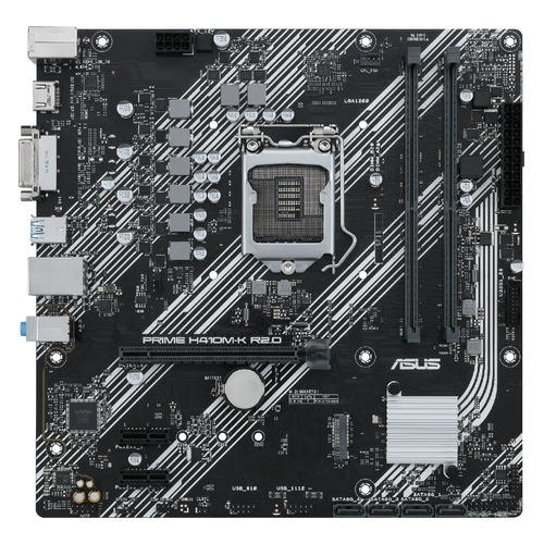 

Материнская плата ASUS PRIME H410M-K R2.0, LGA 1200, Intel H470, mATX, Ret, PRIME H410M-K R2.0