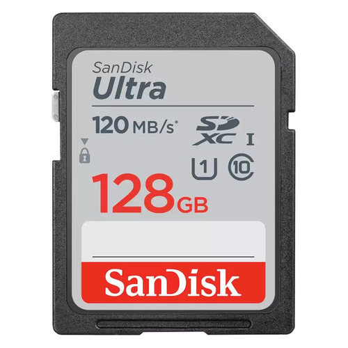 

Карта памяти SDXC UHS-I U1 Sandisk Ultra 128 ГБ, 120 МБ/с, Class 10, SDSDUN4-128G-GN6IN, 1 шт., SDSDUN4-128G-GN6IN