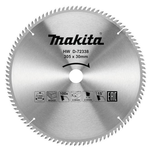 фото Пильный диск makita d-72338, по дереву, 305мм, 30мм, 1шт