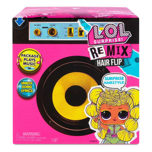 

Кукла-сюрприз для кукол L.O.L. LIL OUTRAGEOUS LITTLES Remix Hairflip, 12см [566977], Remix Hairflip