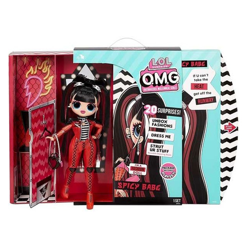 фото Кукла-сюрприз для кукол l.o.l. lil outrageous littles omg doll series 4 spicy babe, 25см [572770]