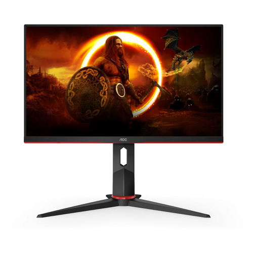 фото Монитор игровой aoc gaming 24g2u/bk 23.8" черный/красный