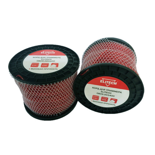 

Леска для садовых триммеров Elitech 0809.003400, 3мм, 168м, 0809.003400