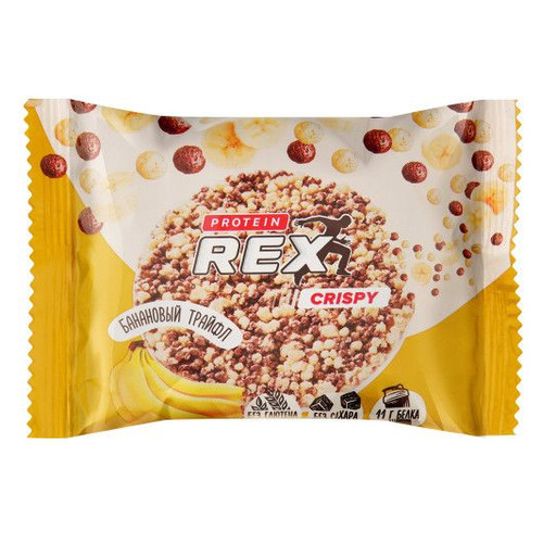 фото Печенье protein rex crispy, 12х55гр, банановый трайфл [00-00003307]