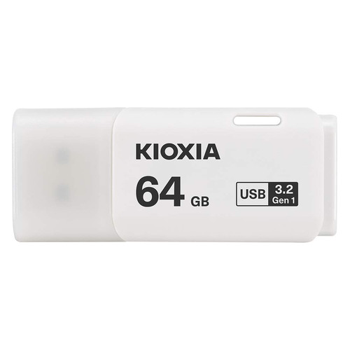 

Флешка USB Toshiba Kioxia TransMemory U301 64ГБ, USB3.1, белый [lu301w064gg4], TransMemory U301