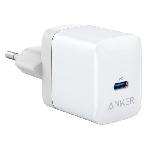 фото Сетевое зарядное устройство anker pport 3 pd, usb-c, 3a, белый