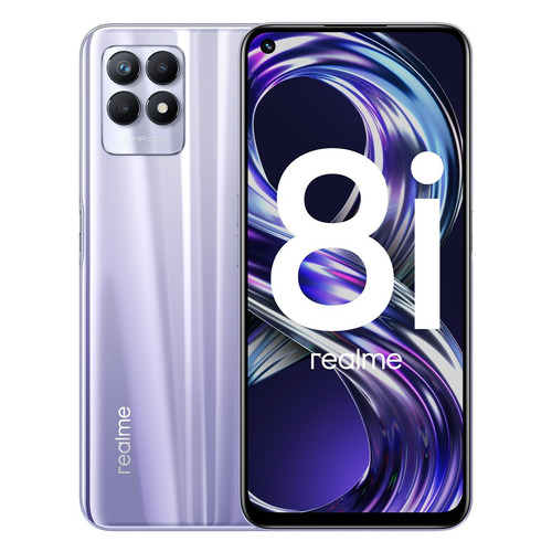 

Смартфон REALME 8i 4/64Gb, фиолетовый, realme 8i