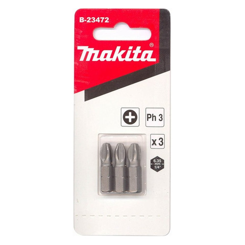 

Набор бит Makita B-23472, шестигранный, 3шт, B-23472