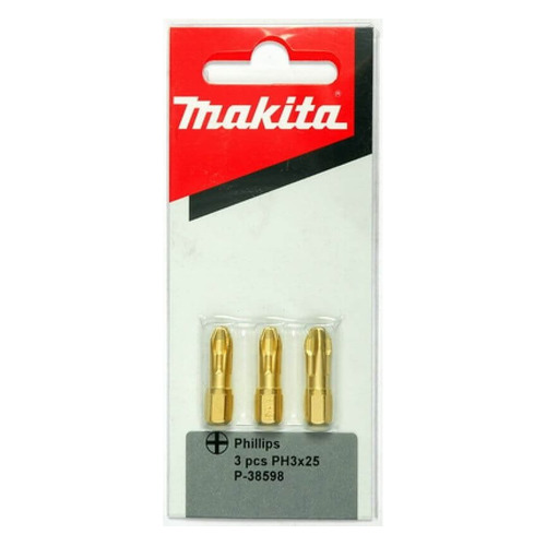 

Набор бит Makita P-38598, шестигранный, 3шт, P-38598