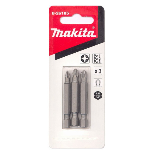 

Набор бит Makita B-26185, шестигранный, 3шт, B-26185