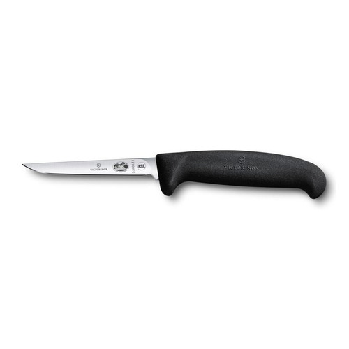 

Нож кухонный Victorinox Fibrox, разделочный, для птицы, 110мм, заточка прямая, стальной, черный [5.5903.11], Fibrox