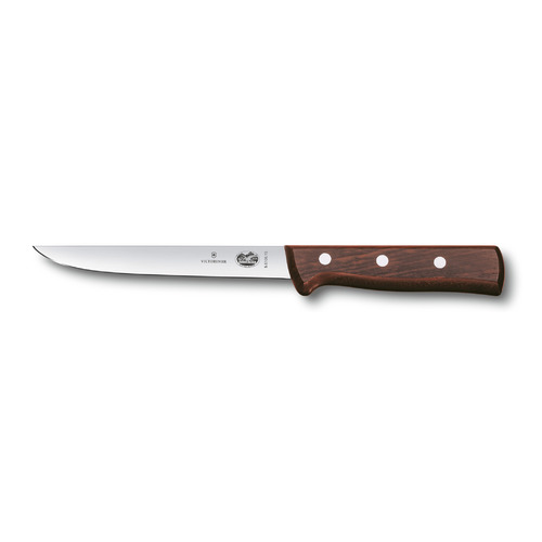 

Нож кухонный Victorinox 5.6106.15, обвалочный, 150мм, заточка прямая, стальной, коричневый, 5.6106.15