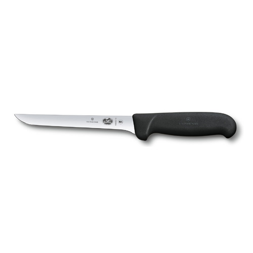 

Нож кухонный Victorinox Fibrox, обвалочный, для мяса, 150мм, заточка прямая, стальной, черный [5.6303.15], Fibrox