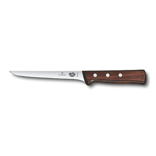 

Нож кухонный Victorinox 5.6406.15, обвалочный, 150мм, заточка прямая, стальной, черный, 5.6406.15