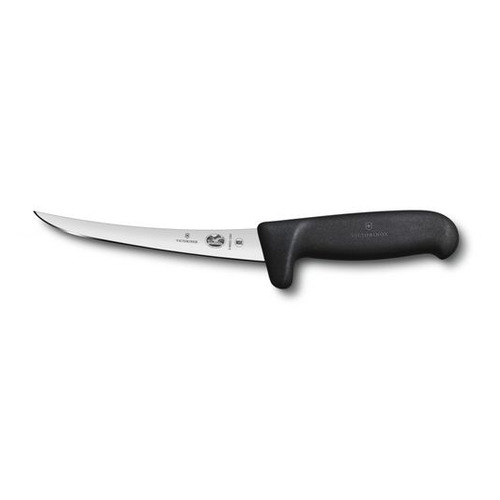 

Нож кухонный Victorinox Fibrox, разделочный, для мяса, 150мм, заточка прямая, стальной, черный [5.6603.15m], Fibrox