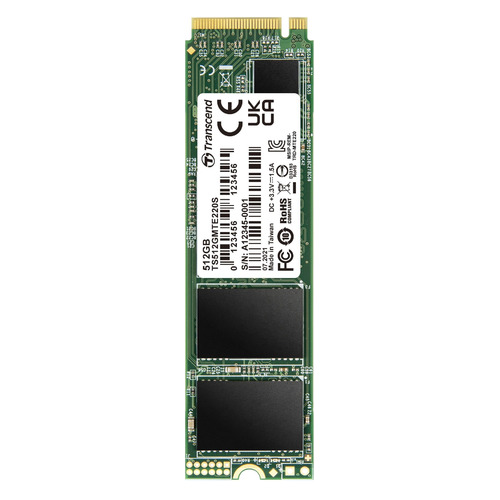 

SSD накопитель Transcend TS512GMTE220S 512ГБ, M.2 2280, PCI-E x4, NVMe, TS512GMTE220S