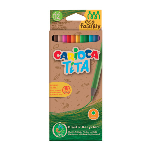 

Карандаши Carioca EcoFamily 43097, шестигранный, 0мм, 12 цв., картоннная упаковка с подвесом 12 шт./кор., EcoFamily