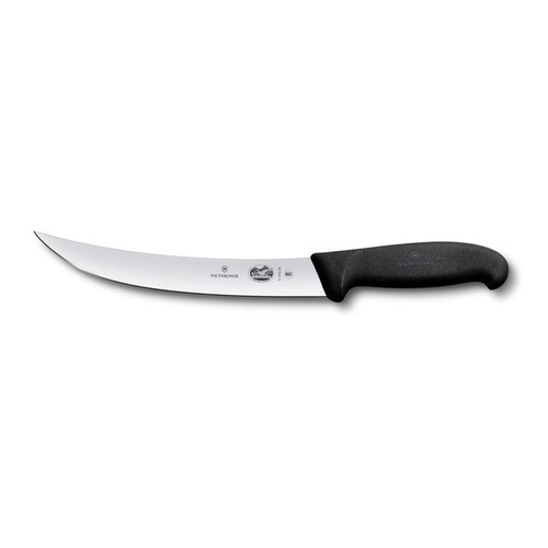 

Нож кухонный Victorinox Fibrox, разделочный, 250мм, заточка прямая, стальной, черный [5.7203.25], Fibrox