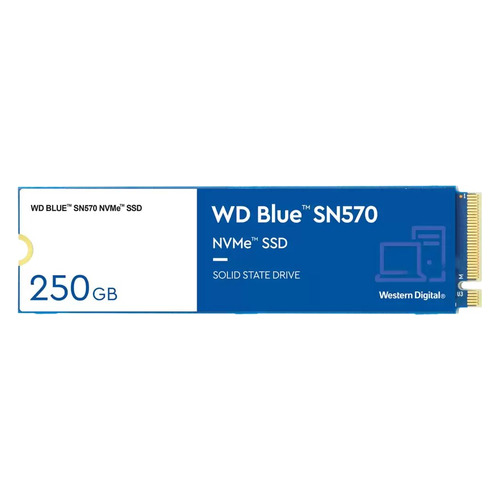 

SSD накопитель WD Blue SN570 WDS250G3B0C 250ГБ, M.2 2280, PCI-E x4, NVMe, WDS250G3B0C