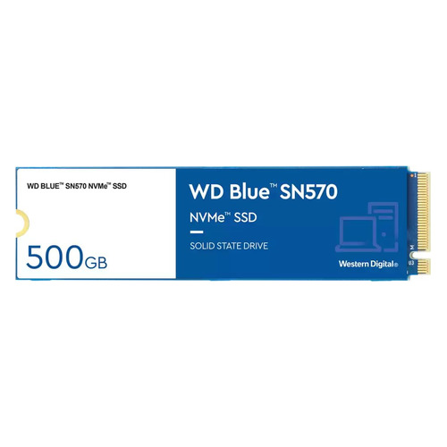 

SSD накопитель WD Blue SN570 WDS500G3B0C 500ГБ, M.2 2280, PCI-E x4, NVMe, WDS500G3B0C