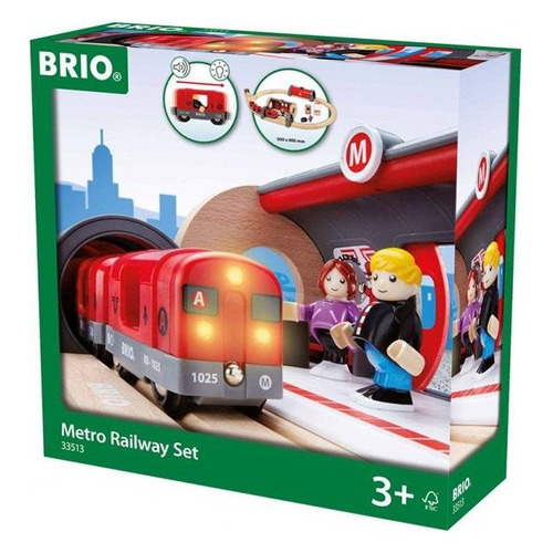

Игровой набор BRIO Метро [33513], Красный, Метро