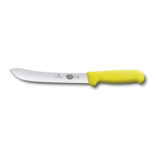 

Нож кухонный Victorinox Swibo, разделочный, 180мм, заточка прямая, стальной, желтый [5.7608.18], Swibo