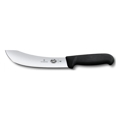 

Нож кухонный Victorinox Skinning, разделочный, 180мм, заточка прямая, стальной, черный [5.7703.18], Skinning