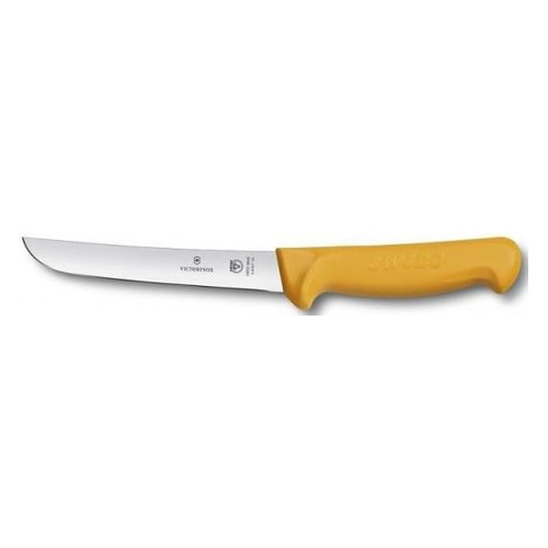 

Нож кухонный Victorinox Swibo, обвалочный, для мяса, 160мм, заточка прямая, стальной, желтый [5.8407.16], Swibo