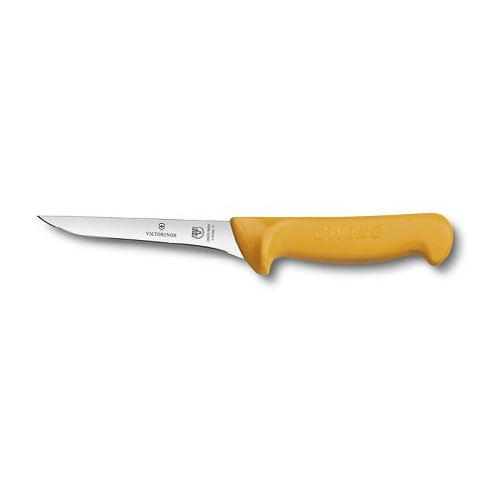 

Нож кухонный Victorinox Swibo, обвалочный, для мяса, 100мм, заточка прямая, стальной, желтый [5.8408.10], Swibo