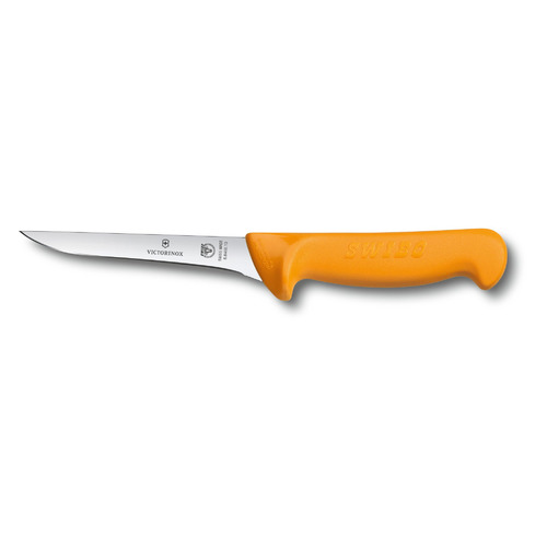 

Нож кухонный Victorinox Swibo, обвалочный, для мяса, 130мм, заточка прямая, стальной, желтый [5.8408.13], Swibo