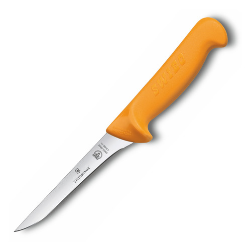 

Нож кухонный Victorinox Swibo, обвалочный, для мяса, 160мм, заточка прямая, стальной, желтый [5.8408.16], Swibo