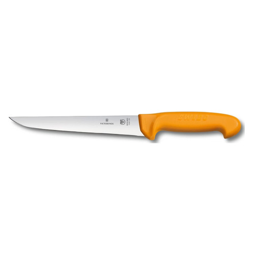 

Нож кухонный Victorinox Sticking, разделочный, для мяса, 180мм, заточка прямая, стальной, желтый [5.8411.18], Sticking