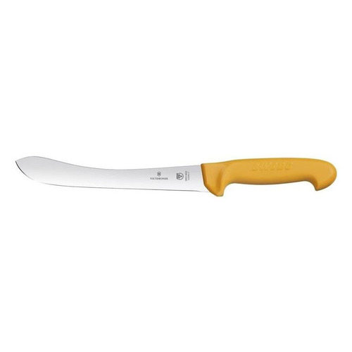 

Нож кухонный Victorinox Swibo, разделочный, для мяса, 210мм, заточка прямая, стальной, желтый [5.8426.21], Swibo