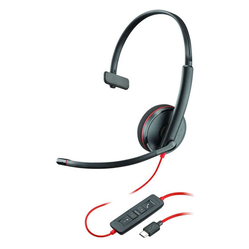 

Гарнитура Plantronics Blackwire C3210, для компьютера, накладные, черный [209748-201], Blackwire C3210