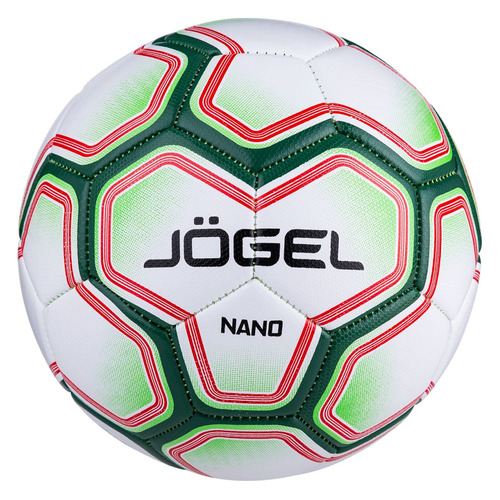 

Мяч футбольный JOGEL Nano, для газона, 3-й размер, белый/зеленый [ут-00016945], Nano
