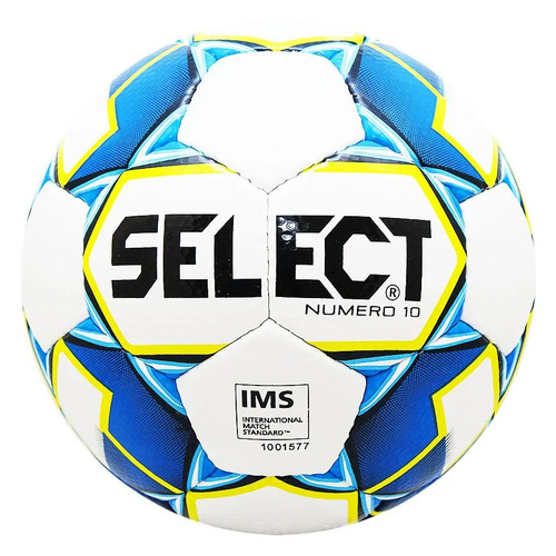 

Мяч футбольный SELECT Numero 10 IMS 810508-020, для зала, 4-й размер, белый/cиний [ут-00020782], Numero 10 IMS 810508-020